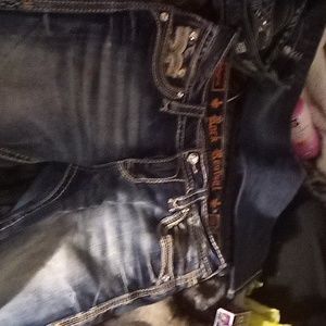 Rock revival blue jeans 26